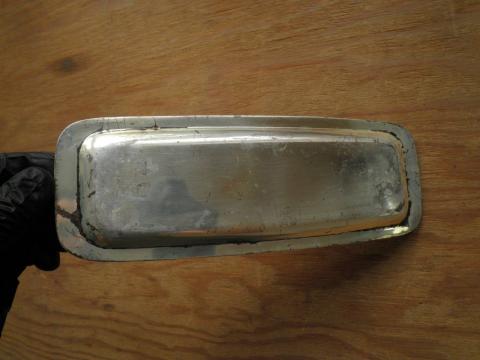 WW2 GERMAN NAZI AMAZING WAFFEN SS TOTENKOPF SILVERWARE TRAY RELIC FOUND