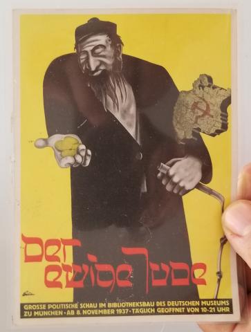 WW2 GERMAN NAZI ANTISEMITIC JEWISH MOVIE DER EWIGE JUDE PROPAGANDA POSTCARD HOLOCAUST The Eternal Jew