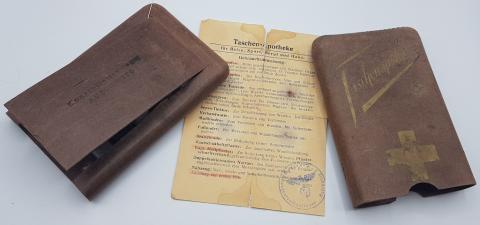 WW2 GERMAN NAZI CONCENTRATION CAMP AUSCHWITZ MEDICAL EXPERIMENTATION KIT STAMPED WITH WAFFEN SS DOCUMENT - MUSEUM PIECE!