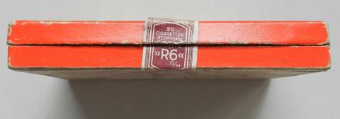 WW2 GERMAN NAZI EMPTY WEHRMACHT WAFFEN SS SOLDIER CIGARETTE PACK WITH THE III REICH EAGLE TAG STILL ON IT