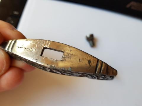 WW2 GERMAN NAZI EXTREMELY RARE TO FIND WAFFEN SS OR SA OR N.S.K.K NSKK HONOR DAGGER CROSSGUARD'S SET WITH NUT ALL ENGRAVED