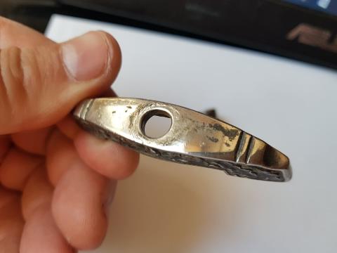 WW2 GERMAN NAZI EXTREMELY RARE TO FIND WAFFEN SS OR SA OR N.S.K.K NSKK HONOR DAGGER CROSSGUARD'S SET WITH NUT ALL ENGRAVED