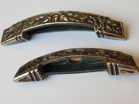 WW2 GERMAN NAZI EXTREMELY RARE TO FIND WAFFEN SS OR SA OR N.S.K.K NSKK HONOR DAGGER CROSSGUARD'S SET WITH NUT ALL ENGRAVED