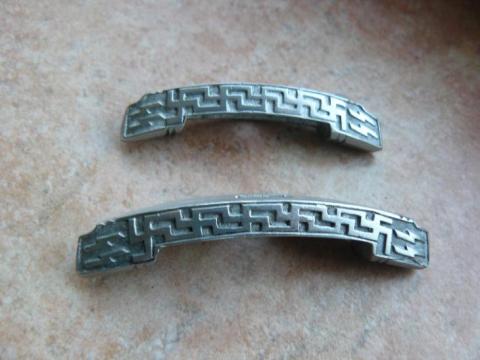 WW2 GERMAN NAZI EXTREMELY RARE WAFFEN SS HONOR - CUSTOM SS DAGGER CROSSGUARDS ENGRAVED WITH SS RUNES SET