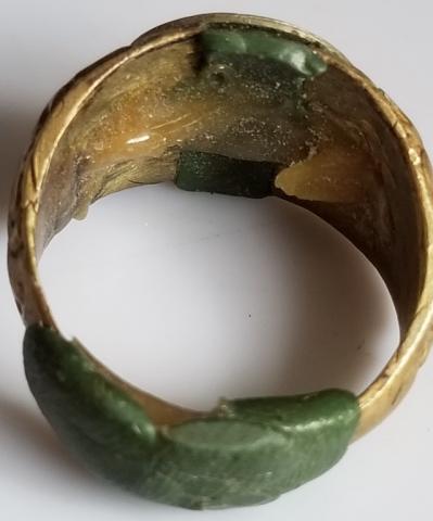 WW2 GERMAN NAZI - FROM A GROUND DUG GUY COLLECTION - SA ( pre WAFFEN SS ) RELIC FOUND RING WITH SA logo