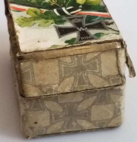 WW2 GERMAN NAZI - FROM A GROUND DUG GUY COLLECTION - WAFFEN SS TOTENKOPF RELIC FOUND RING WITH SKULL in an original WW1 iron cross case WW2 GERMAN NAZI - FROM A GROUND DUG GUY COLLECTION - WAFFEN SS TOTENKOPF RELIC FOUND RING WITH SKULL in an original WW1 iron cross case