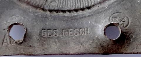 WW2 GERMAN NAZI HITLER YOUTH BELT BUCKLE RZM WAR DAMAGED HJ HITLERUGEND