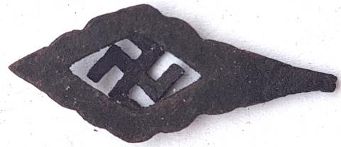 WW2 GERMAN NAZI HITLER YOUTH PIN RELIC FOUND HJ DJ HITLERJUGEND