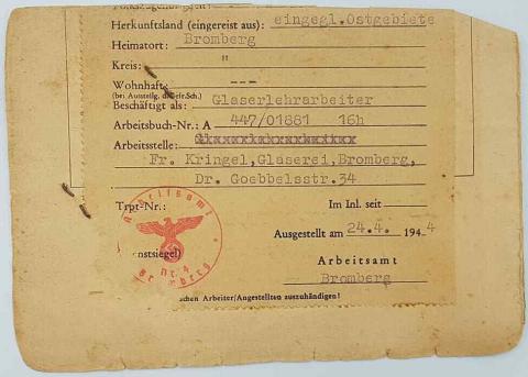 WW2 GERMAN nazi HOLOCAUST CONCENTRATION CAMP AUSCHWITZ MEDAL + MINIATURE MEDAL + ID WITH PHOTO OF THE INMATE SURVIVOR SHOAH JEW