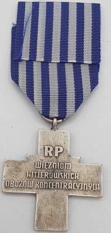 WW2 GERMAN nazi HOLOCAUST CONCENTRATION CAMP AUSCHWITZ MEDAL + MINIATURE MEDAL + ID WITH PHOTO OF THE INMATE SURVIVOR SHOAH JEW