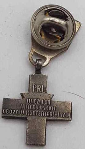 WW2 GERMAN nazi HOLOCAUST CONCENTRATION CAMP AUSCHWITZ MEDAL + MINIATURE MEDAL + ID WITH PHOTO OF THE INMATE SURVIVOR SHOAH JEW