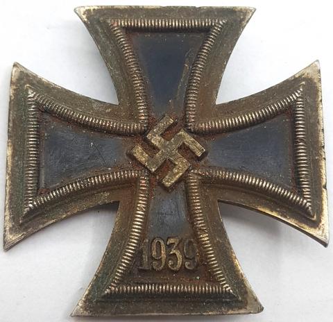 WW2 GERMAN NAZI IRON CROSS 1st FIRST CLASS MEDAL AWARD by S&L