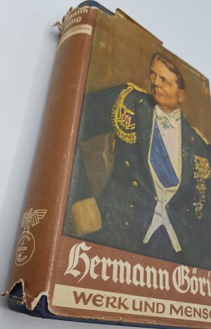 WW2 GERMAN NAZI LUFTWAFFE Reichsmarschall HERMANN GORING HARDCOVER BOOK 1940 " Werk und Mensch " goring DUSTCOVER