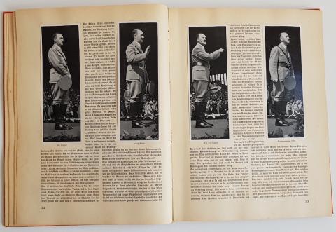 WW2 GERMAN NAZI NICE ADOLF HITLER THID REICH LEADER ORIGINAL PHOTOS CIGARETTE BOOK NSDAP COMPLETE AND GREAT SHAPE