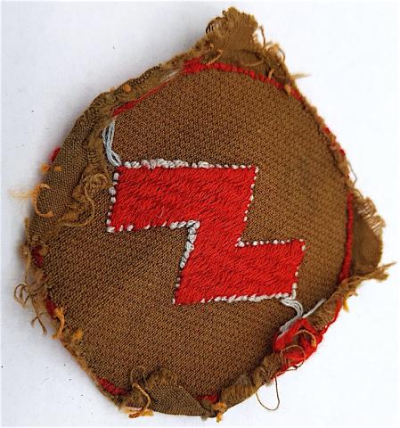 WW2 GERMAN NAZI NICE JACKET REMOVED HITLER YOUTH SLEEVE BADGE PATCH HITLERJUGEND