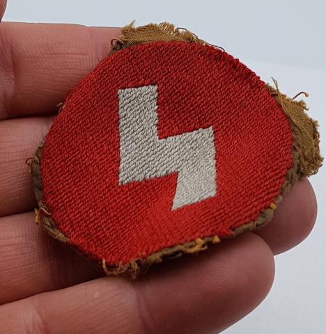 WW2 GERMAN NAZI NICE JACKET REMOVED HITLER YOUTH SLEEVE BADGE PATCH HITLERJUGEND