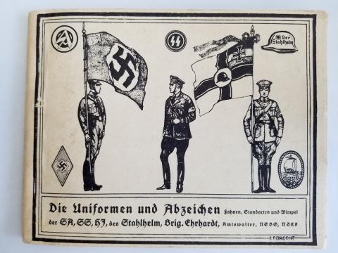 WW2 GERMAN NAZI NICE REFERENCE BOOK FOR UNIFORMS, BADGES, FLAGS, INSIGNIAS OF THE WEHRMACHT, NSDAP, WAFFEN SS, HITLERJUGEND - Die Uniformen Und Abzeichen Fahnen, Standarten Und Wimpel Der Sa, Ss, Hz, Des Stahlhelm (German edition)