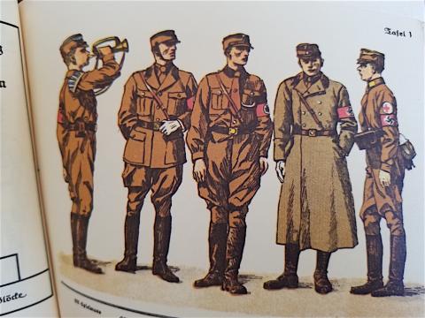 WW2 GERMAN NAZI NICE REFERENCE BOOK FOR UNIFORMS, BADGES, FLAGS, INSIGNIAS OF THE WEHRMACHT, NSDAP, WAFFEN SS, HITLERJUGEND - Die Uniformen Und Abzeichen Fahnen, Standarten Und Wimpel Der Sa, Ss, Hz, Des Stahlhelm (German edition)