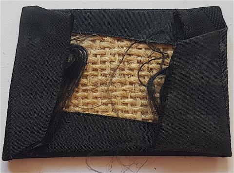 WW2 GERMAN NAZI NICE WAFFEN SS BEVO COLLAR TAB WITH SS RUNES NCO TUNIC REMOVED WORN