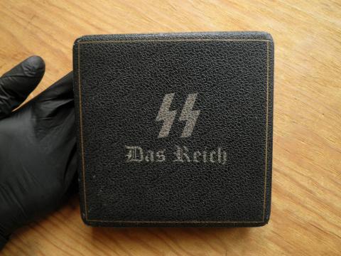 WW2 GERMAN NAZI NICE WAFFEN SS DAS REICH HITLER PROTECTION DIVISION - TEA SPOON SET IN CASE - third reich silverware