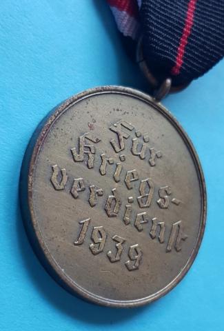 WW2 GERMAN NAZI NICE WAR MERIT MEDAL AWARD WEHRMACHT KRIEGSMARINE LUFTWAFFE WAFFEN SS KRIEGSVERDIENST