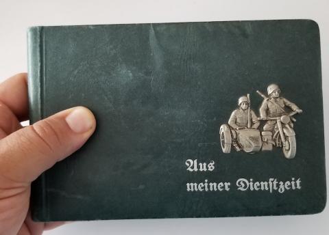 WW2 GERMAN NAZI WEHRMACHT MOTORCYCLE SOLDIER'S PHOTOS ALBUM BMW HARLEY DAVIDSON REICH