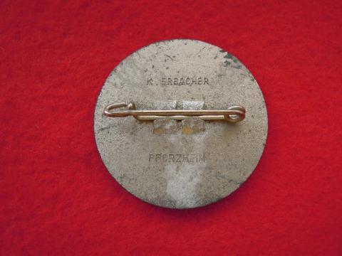WW2 GERMAN NAZI NSDAP pin 1. mai 1939 K. Erbacher Pforzheim
