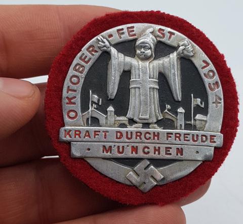 WW2 GERMAN NAZI NSDAP THIRD REICH 1934 OKTOBER FEST BADGE - MUNCHEN