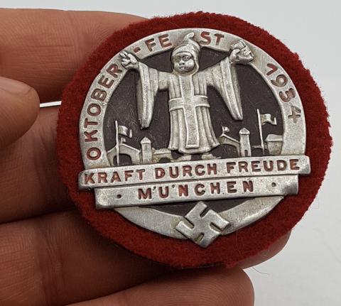 WW2 GERMAN NAZI NSDAP THIRD REICH 1934 OKTOBER FEST BADGE - MUNCHEN