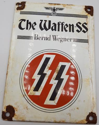 WW2 GERMAN NAZI WALL SIGN BOOK  WAFFEN SS BERND WEGNER SS RUNES