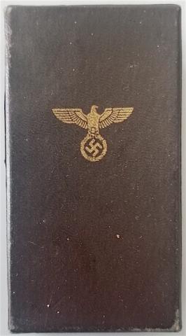 WW2 GERMAN NAZI RARE AND NICE NSDAP 10 year Long Service Medal Cased BY RZM STAMPED ON CASE