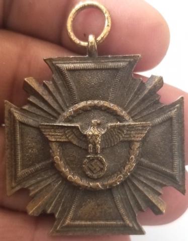 WW2 GERMAN NAZI RARE AND NICE NSDAP 10 year Long Service Medal Cased BY RZM STAMPED ON CASE