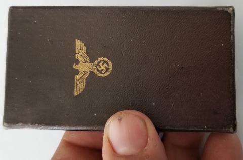 WW2 GERMAN NAZI RARE AND NICE NSDAP 10 year Long Service Medal Cased BY RZM STAMPED ON CASE