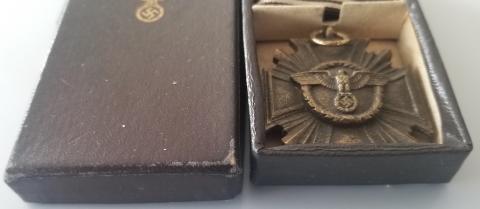 WW2 GERMAN NAZI RARE AND NICE NSDAP 10 year Long Service Medal Cased BY RZM STAMPED ON CASE