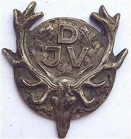 WW2 GERMAN NAZI RARE CARINHALL HERMANN GORING LUFTWAFFE GENERAL HUNTING ASSOCIATION DJV PIN BY ST.&L