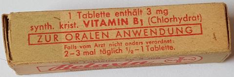 WW2 GERMAN NAZI RARE CONCENTRATION CAMP AUSCHWITZ I.G FARBEN INDUSTRIES BAYER BETAXIN VITAMINES WITH DRUG