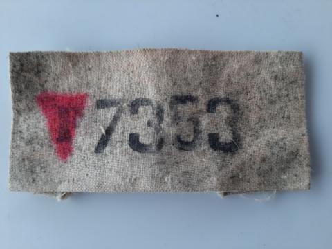 WW2 GERMAN NAZI CONCENTRATION CAMP BUCHENWALD SURVIVOR INMATE JACKET'S PATCH HOLOCAUST JEW JEWISH POLE WW2 GERMAN NAZI CONCENTRATION CAMP BUCHENWALD SURVIVOR INMATE JACKET'S PATCH HOLOCAUST JEW JEWISH POLE
