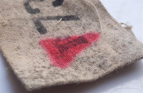 CONCENTRATION CAMP BUCHENWALD UNIFORM JACKET PATCH ID HOLOCAUST ORIGINAL CONCENTRATION CAMP BUCHENWALD UNIFORM JACKET PATCH ID HOLOCAUST ORIGINAL