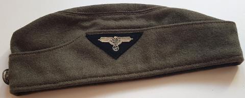 WW2 GERMAN NAZI RARE EARLY SS-VT OVERSEAS WAFFEN SS CAP HEADGEAR - WITH THE SS RZM TAG