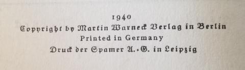 WW2 GERMAN NAZI RARE HERMANN GOERING WIFE'S CARIN GORING BIOGRAPHY BOOK - CARINHALL