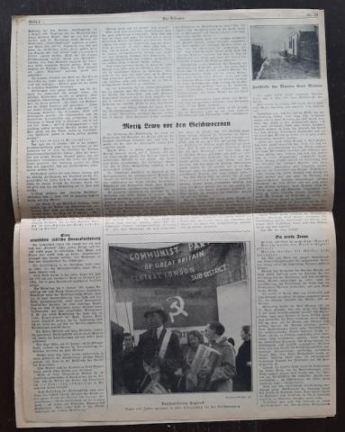 NEWSLETTER DER STURMER journal original gazette magazine WW2 GERMAN NAZI ANTISEMITIC ANTI JEWISH  JEW JUIF JOOD JUDE HOLOCAUST