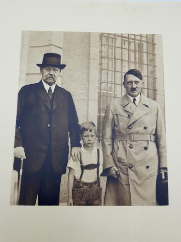 WW2 GERMAN NAZI RARE ORIGINAL WAR TIME PERIOD ADOLF HITLER PHOTO A4 NUMBERED