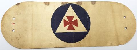 WW2 GERMAN NAZI RARE SANITARY RED CROSS MEDICAL TUNIC ARMBAND WEHRMACHT REICH MEDIC