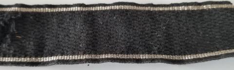 WW2 GERMAN NAZI RARE TUNIC REMOVED - THEODORE EICKE 3ND WAFFEN SS PANZER TOTENKOPF DIVISION CUFF TITLE PART - DACHAU CONCENTRATION CAMP FOUNDER