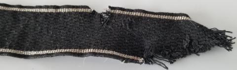 WW2 GERMAN NAZI RARE TUNIC REMOVED - THEODORE EICKE 3ND WAFFEN SS PANZER TOTENKOPF DIVISION CUFF TITLE PART - DACHAU CONCENTRATION CAMP FOUNDER