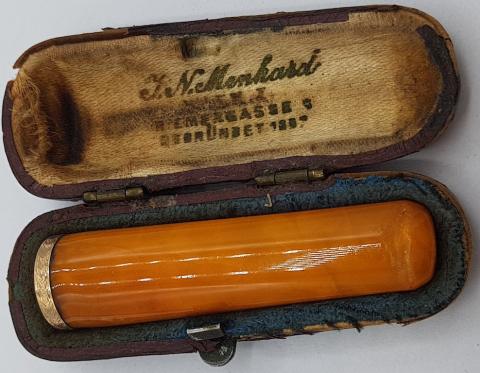 Meine Ehre heißt Treue WW2 GERMAN NAZI WAFFEN SS CIGARETTE HOLDER CASE SS RUNES DAGGER MOTTO