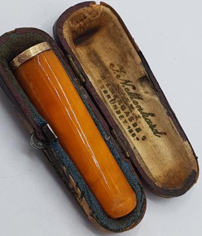 Meine Ehre heißt Treue WW2 GERMAN NAZI WAFFEN SS CIGARETTE HOLDER CASE SS RUNES DAGGER MOTTO