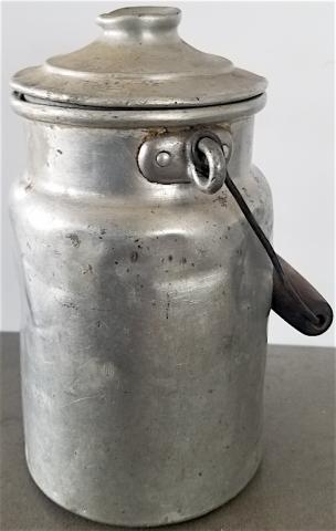 WW2 GERMAN NAZI RARE WAFFEN SS TOTENKOPF GUARD METAL CONTAINER FROM CONCENTRATION CAMP K.L FLOSSENBURG HOLOCAUST JEW JEWISH