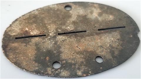 WW2 GERMAN NAZI RARE WAFFEN SS TOTENKOPF K.L neuengamme CONCENTRATION CAMP GUARD DOGTAG SS-T STUBA GERMANY HOLOCASUT JEW JEWISH   VERY RARE DOGTAG, SMALL CAMP IN GERMANY...