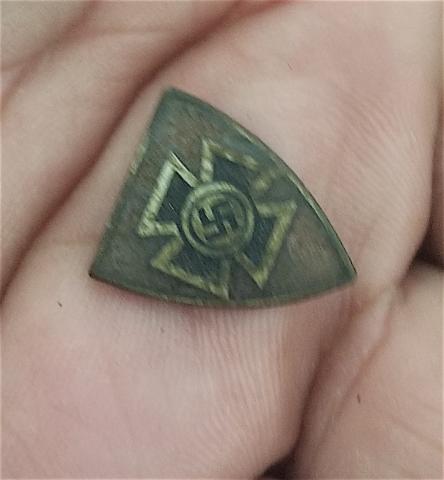 WW2 GERMAN NAZI RELIC FOUND NS Reichs Kreigerbund, NSRKB Stickpin - National Socialist Imperial Fighter's League - soldiers welfare organization